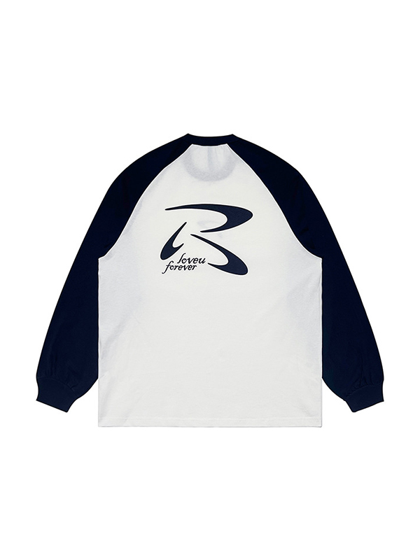 Men' Retro Raglan Print Long Sleeve Tee-2